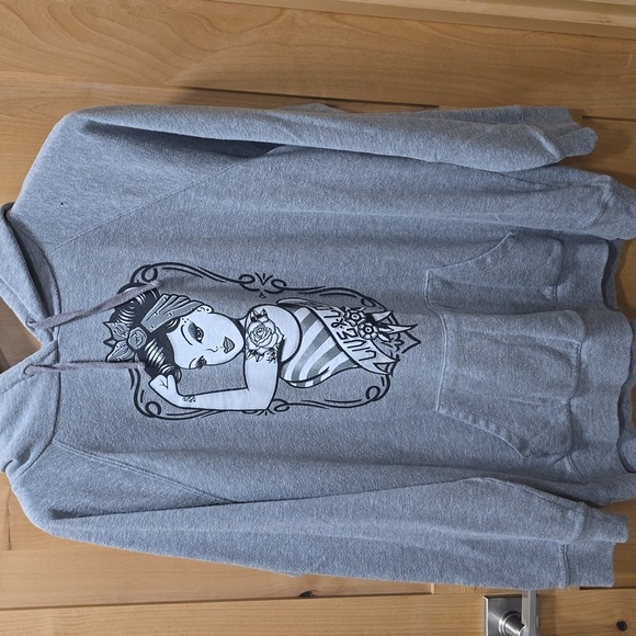 Torrid Strong Live Love Sweat Shirt Hoodie Sz 2 - Picture 7 of 11